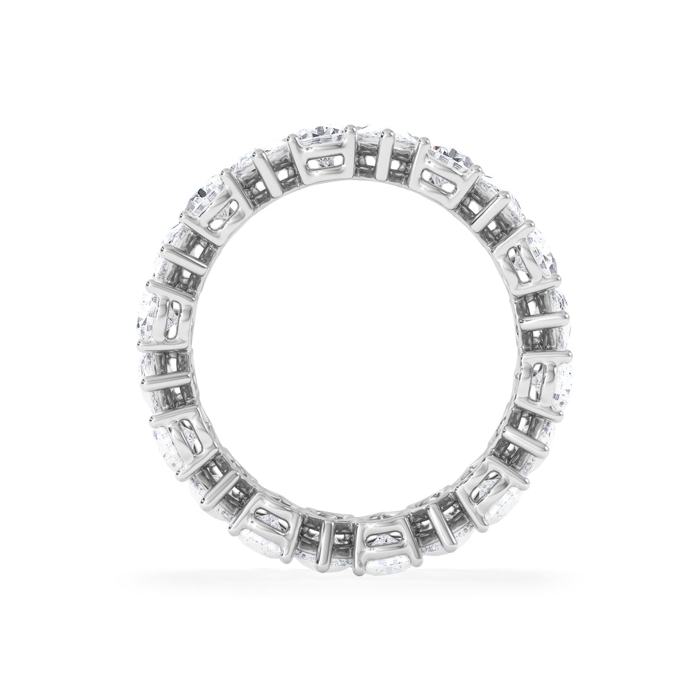 LUXE 4.00ct Lab Diamond Eternity Ring with IGI Certified Pear-Cut Diamonds in 18K White Gold