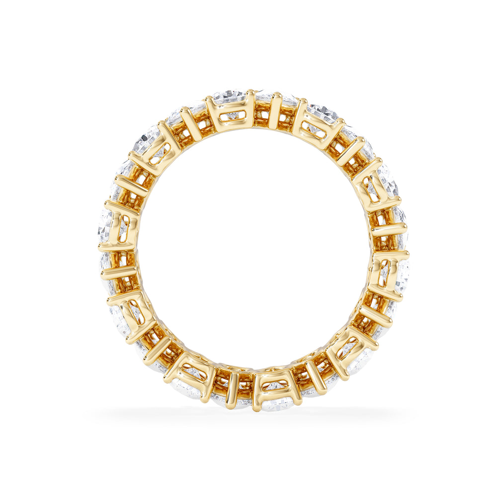 LUXE 4.00ct Lab Diamond Eternity Ring with IGI Certified Pear-Cut Diamonds in 18K Yellow Gold