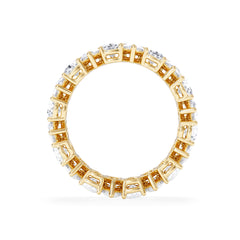LUXE 4.00ct Lab Diamond Eternity Ring with IGI Certified Pear-Cut Diamonds in 18K Yellow Gold