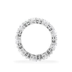 LUXE 5.00ct Lab Diamond Eternity Ring with IGI Certified Pear-Cut Diamonds in 18K White Gold