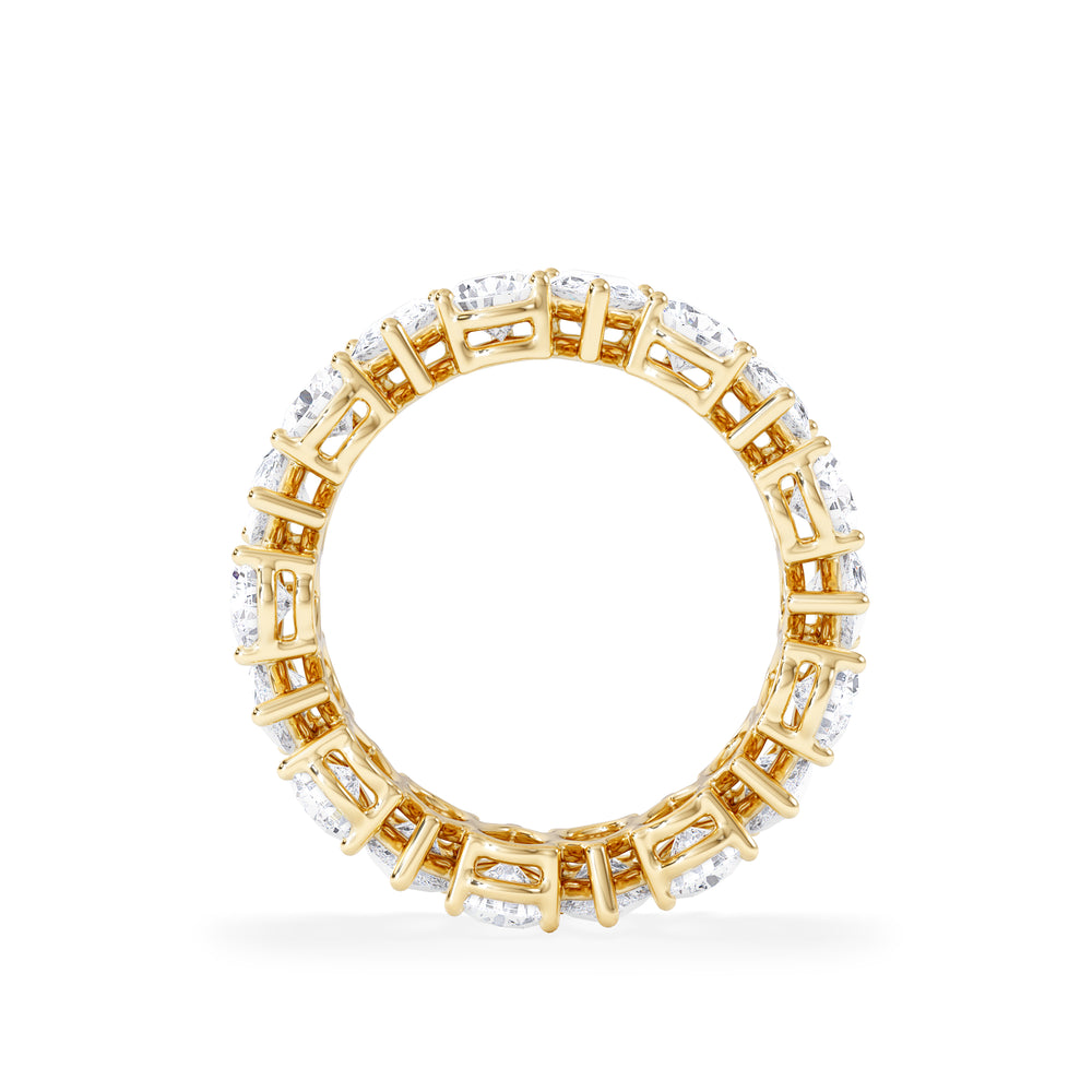 LUXE 5.00ct Lab Diamond Eternity Ring with IGI Certified Pear-Cut Diamonds in 18K Yellow Gold