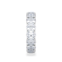 LUXE 5.00ct Lab Diamond Eternity Ring with IGI Certified Oval-Cut Diamonds in 18K White Gold