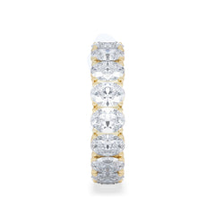LUXE 5.00ct Lab Diamond Eternity Ring with IGI Certified Oval-Cut Diamonds in 18K Yellow Gold