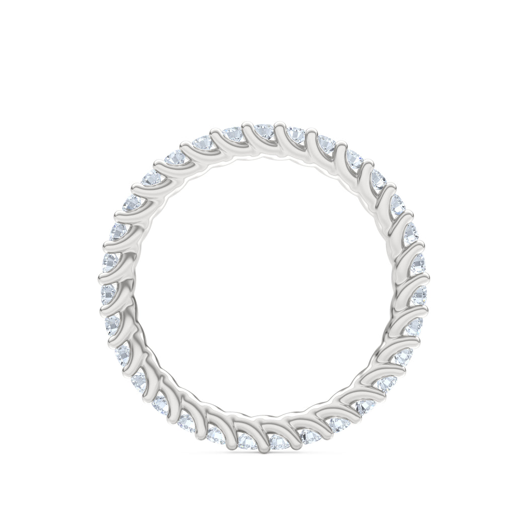 Legacy 1.00ct Round Cut Lab Diamond Eternity Ring in 18K White Gold