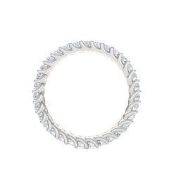 Legacy 1.00ct Round Cut Lab Diamond Eternity Ring in 18K White Gold