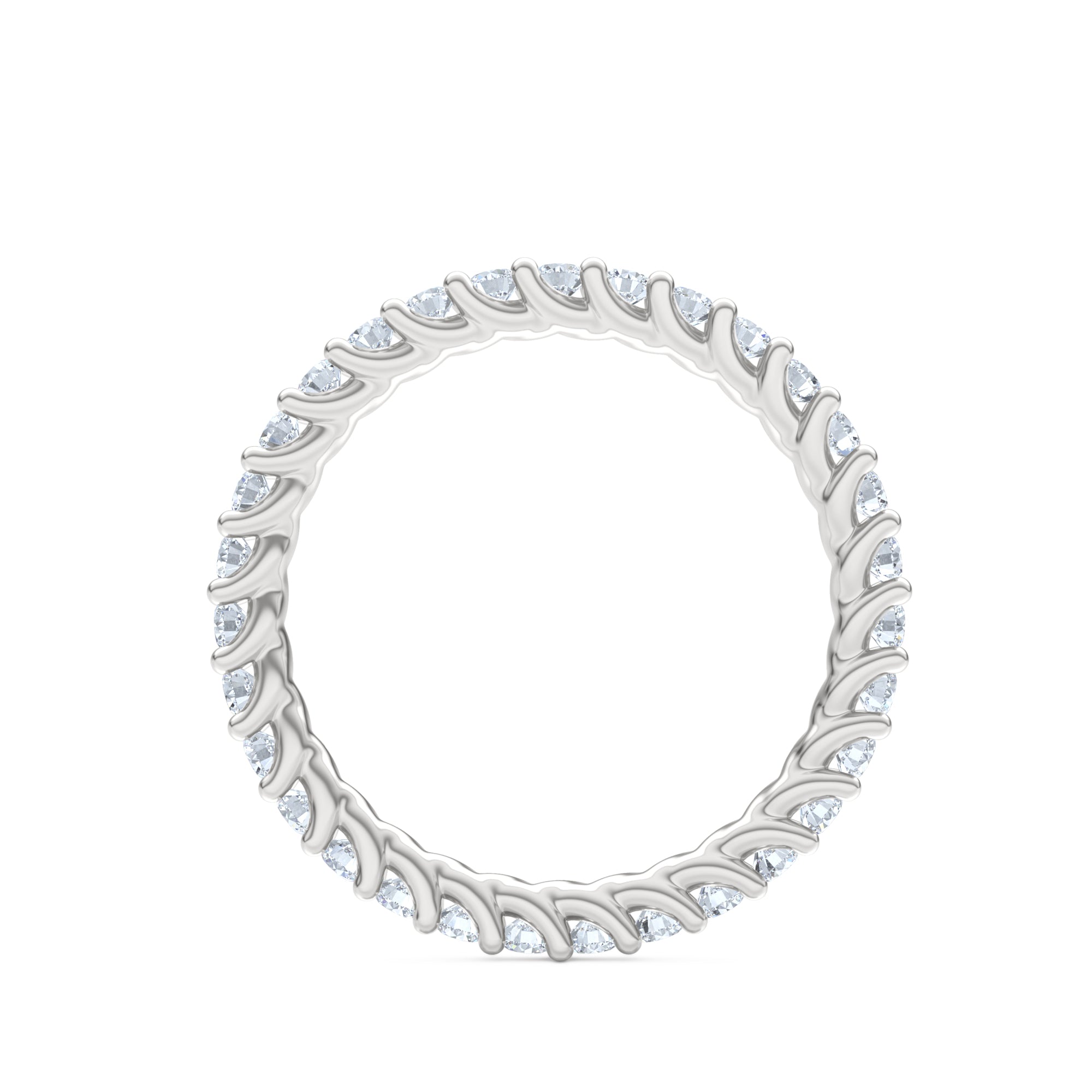 Legacy 1.00ct Round Cut Lab Diamond Eternity Ring in Platinum