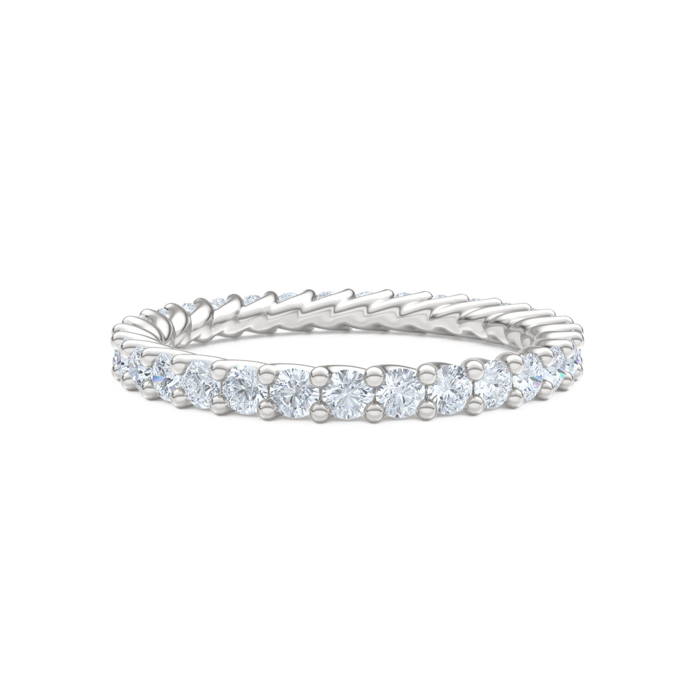 Legacy 1.00ct Round Cut Lab Diamond Eternity Ring in Platinum