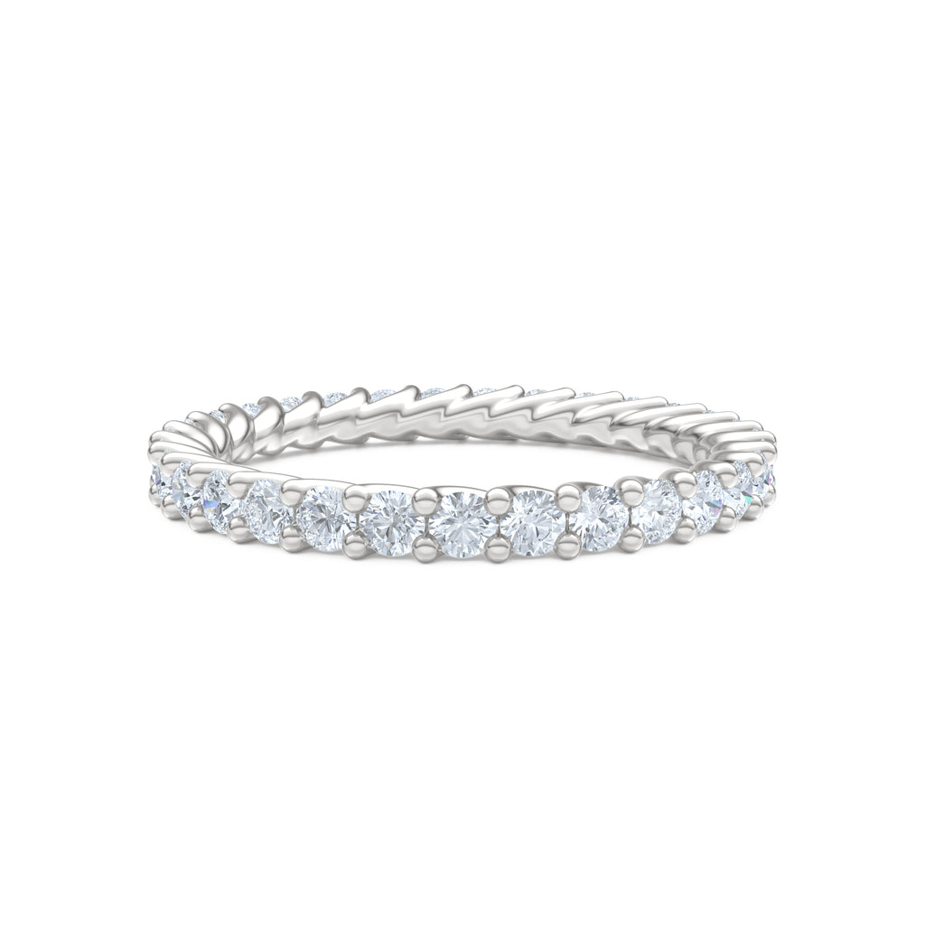 Legacy 1.00ct Round Cut Lab Diamond Eternity Ring in Platinum
