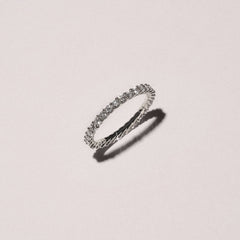 Legacy 1.00ct Round Cut Lab Diamond Eternity Ring in 18K White Gold