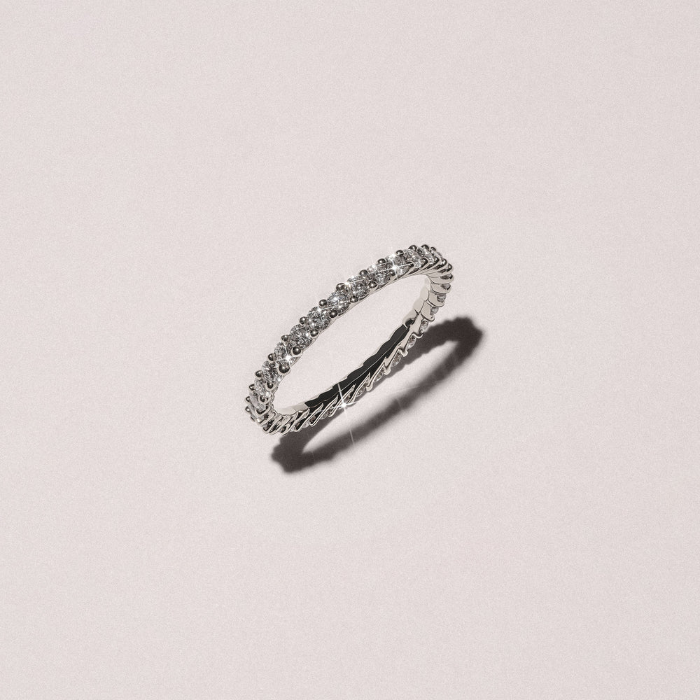 Legacy 1.00ct Round Cut Lab Diamond Eternity Ring in Platinum