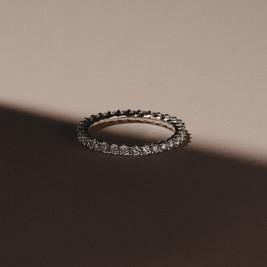 Legacy 1.00ct Round Cut Lab Diamond Eternity Ring in Platinum