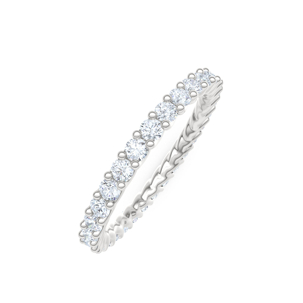 Legacy 1.00ct Round Cut Lab Diamond Eternity Ring in Platinum