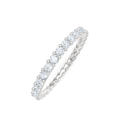 Legacy 1.00ct Round Cut Lab Diamond Eternity Ring in 18K White Gold