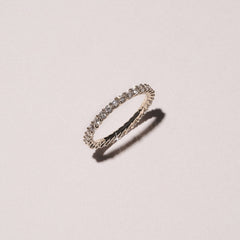Legacy 1.00ct Round Cut Lab Diamond Eternity Ring in 18K Yellow Gold