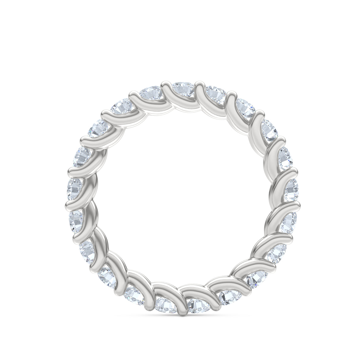 Legacy 2.00ct Round Cut Lab Diamond Eternity Ring in Platinum