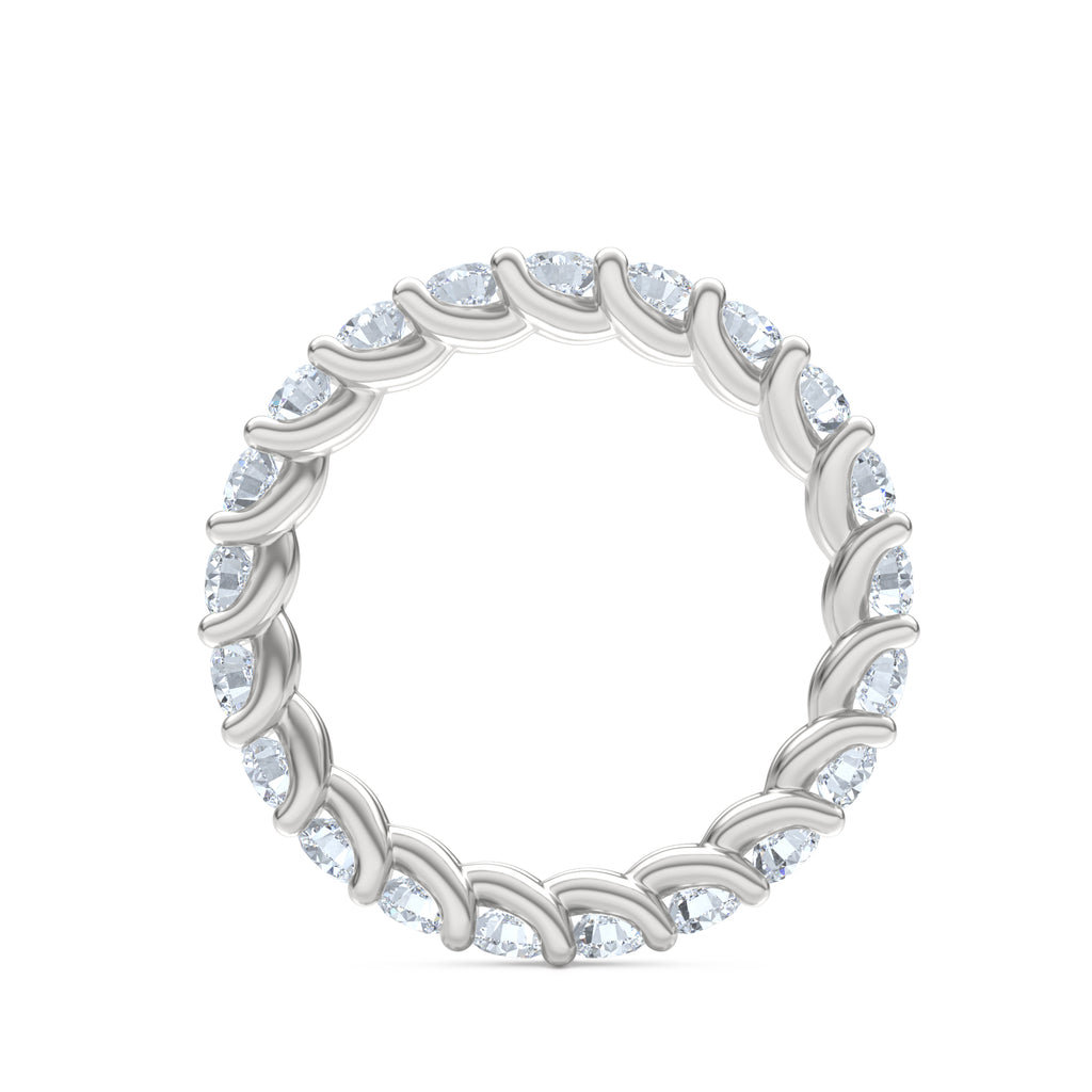 Legacy 2.00ct Round Cut Lab Diamond Eternity Ring in 18K White Gold