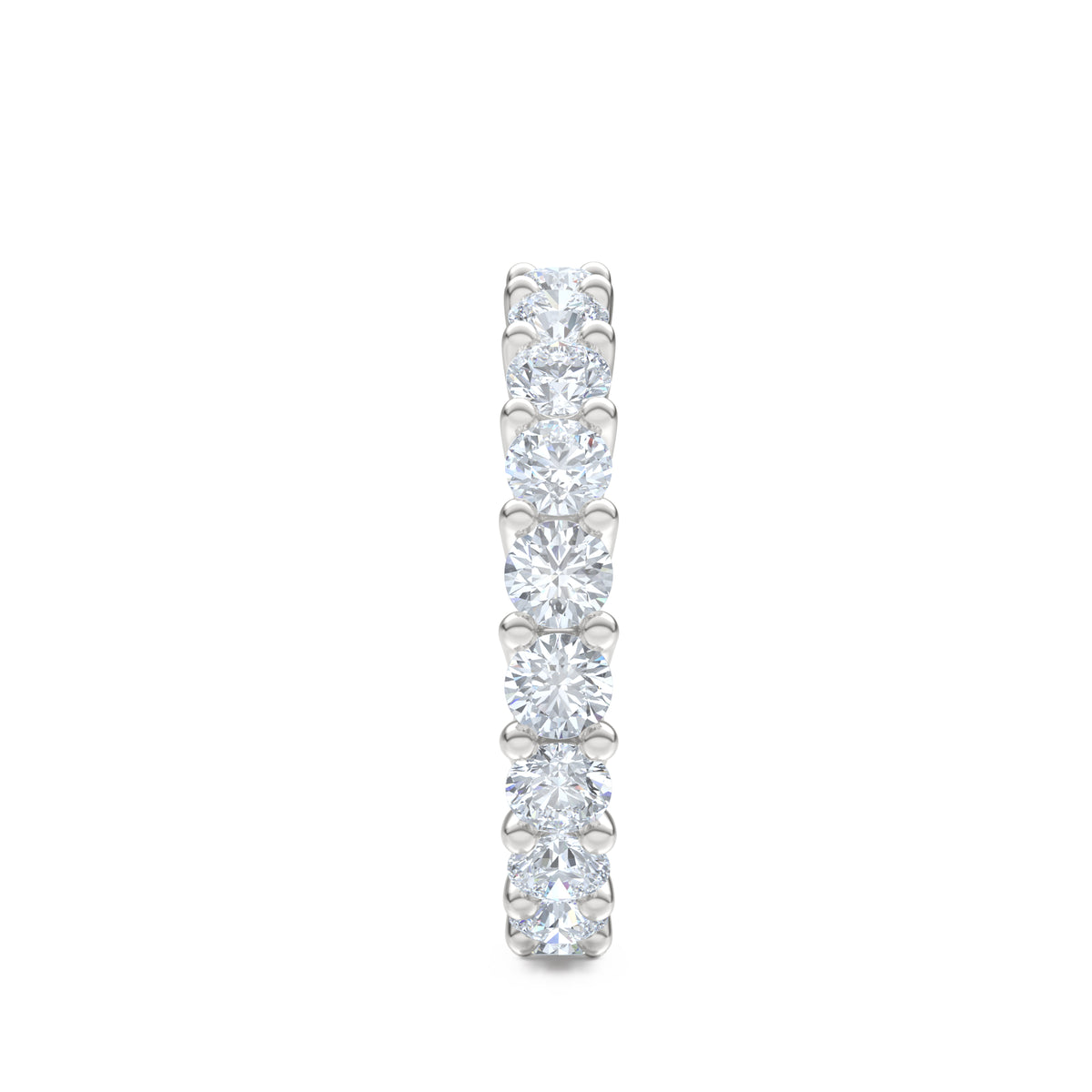 Legacy 2.00ct Round Cut Lab Diamond Eternity Ring in 18K White Gold