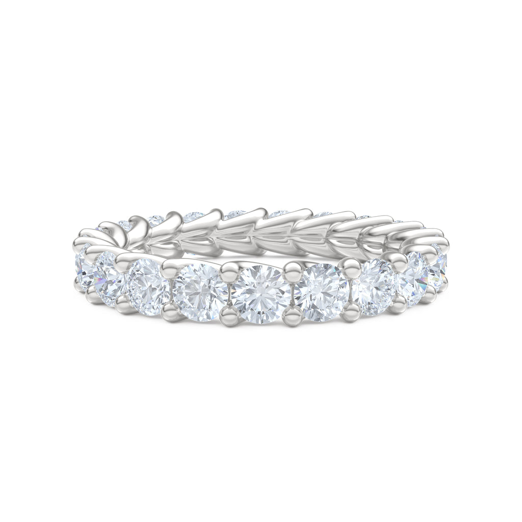 Legacy 2.00ct Round Cut Lab Diamond Eternity Ring in Platinum