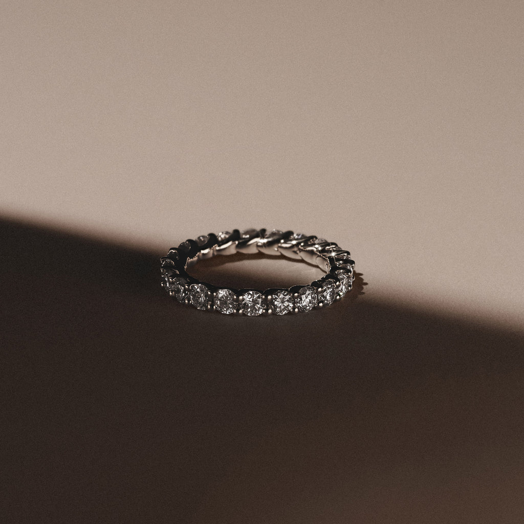 Legacy 2.00ct Round Cut Lab Diamond Eternity Ring in Platinum