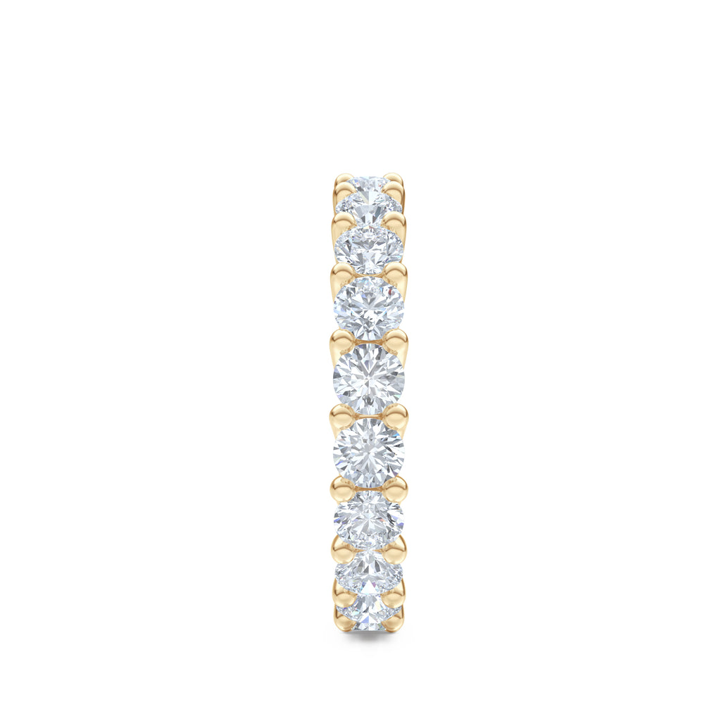 Legacy 2.00ct Round Cut Lab Diamond Eternity Ring in 18K Yellow Gold