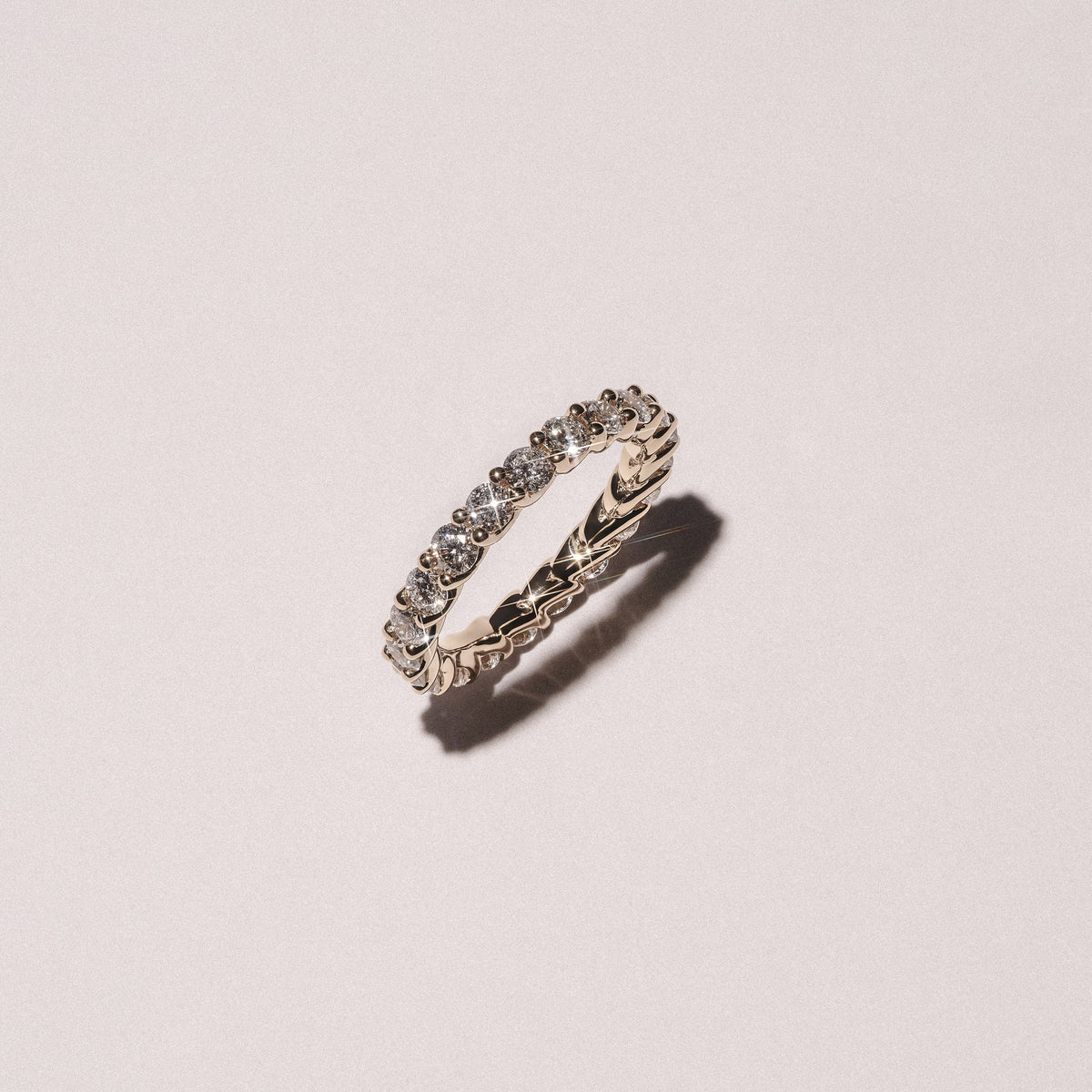 Legacy 2.00ct Round Cut Lab Diamond Eternity Ring in 18K Yellow Gold