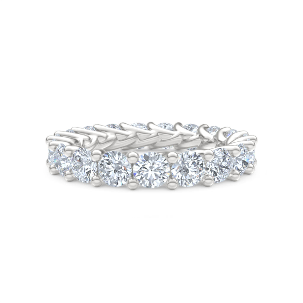 Legacy 3.00ct Round Cut Lab Diamond Eternity Ring in Platinum