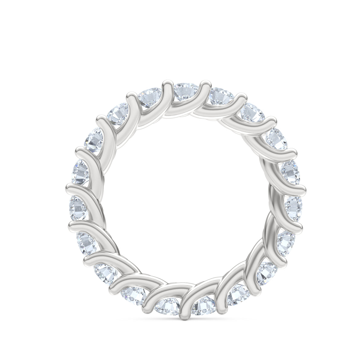 Legacy 3.00ct Round Cut Lab Diamond Eternity Ring in Platinum