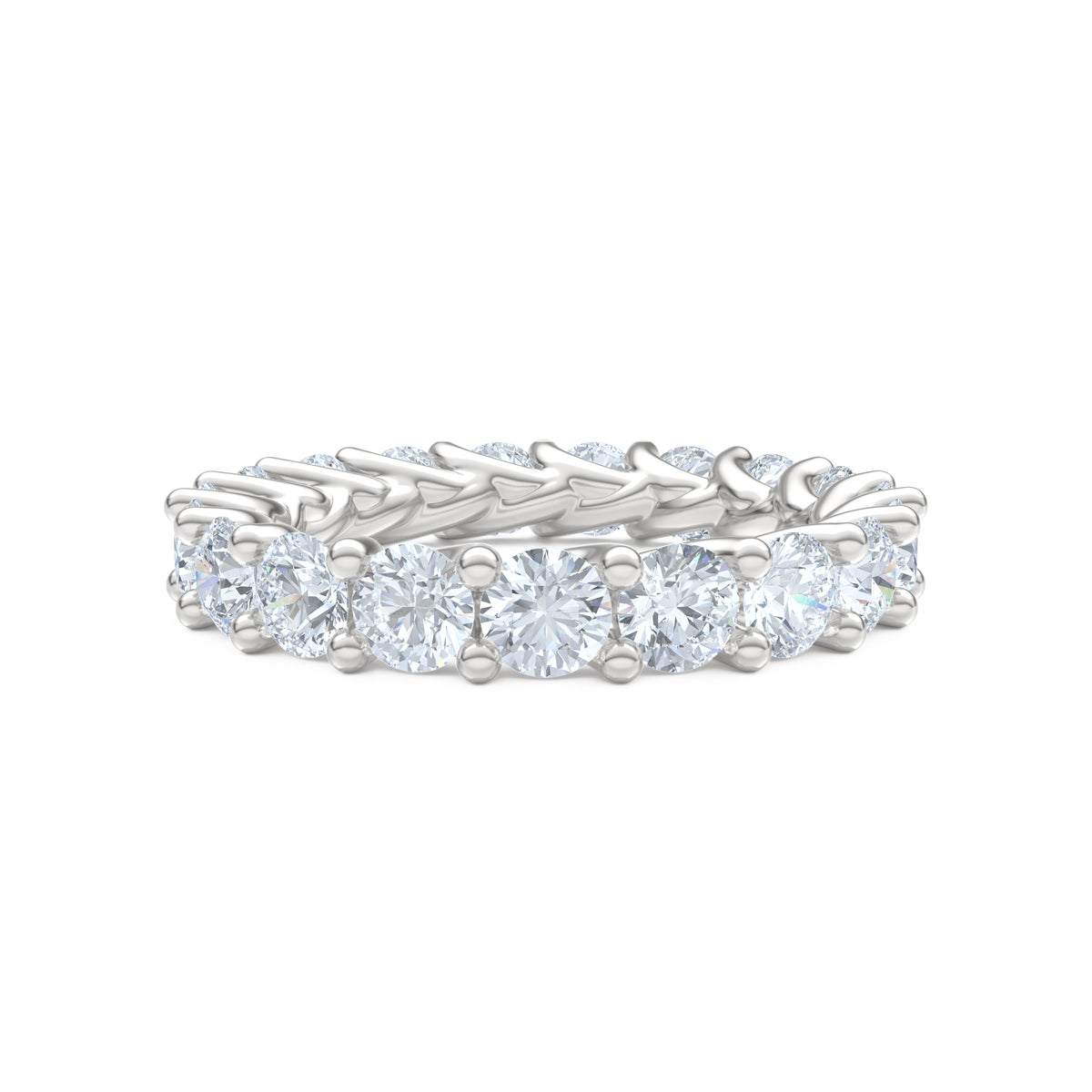Legacy 3.00ct Round Cut Lab Diamond Eternity Ring in Platinum