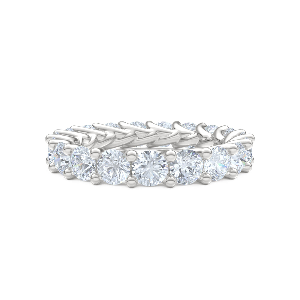 Legacy 3.00ct Round Cut Lab Diamond Eternity Ring in 18K White Gold