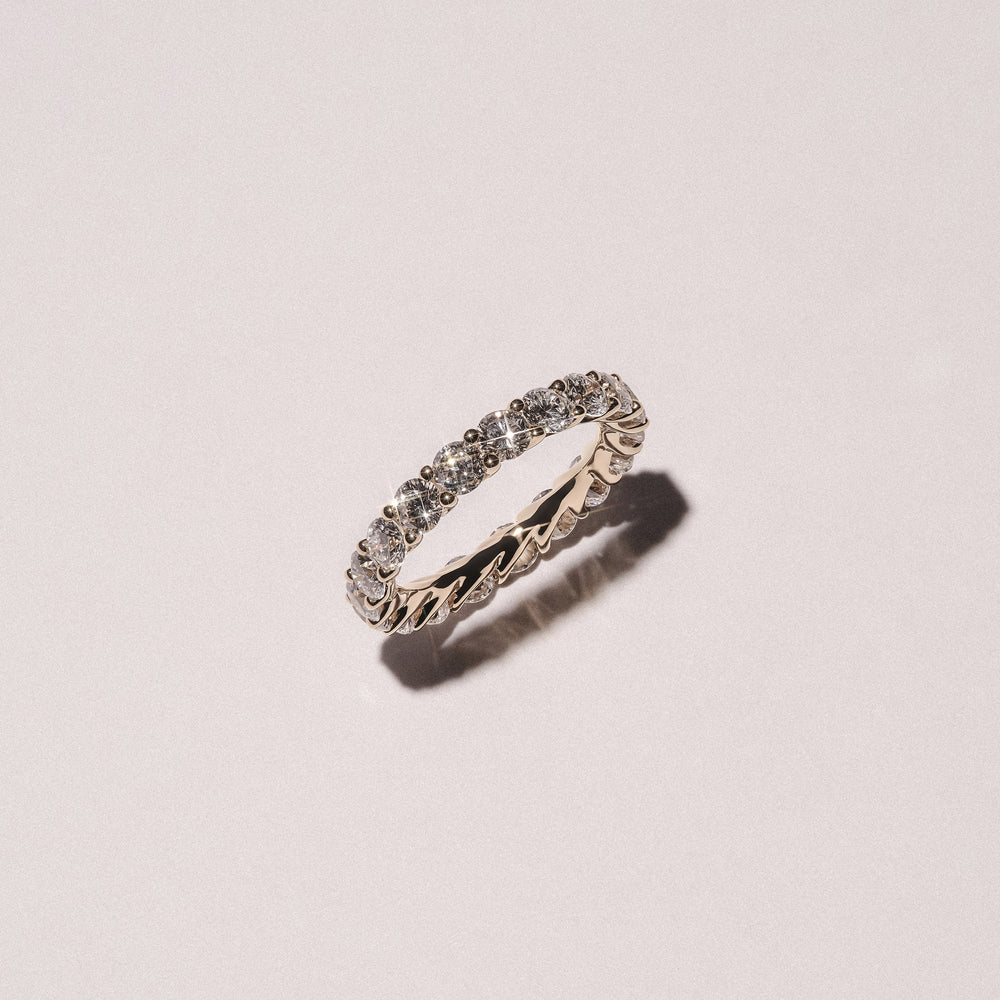 Legacy 3.00ct Round Cut Lab Diamond Eternity Ring in 18K Yellow Gold