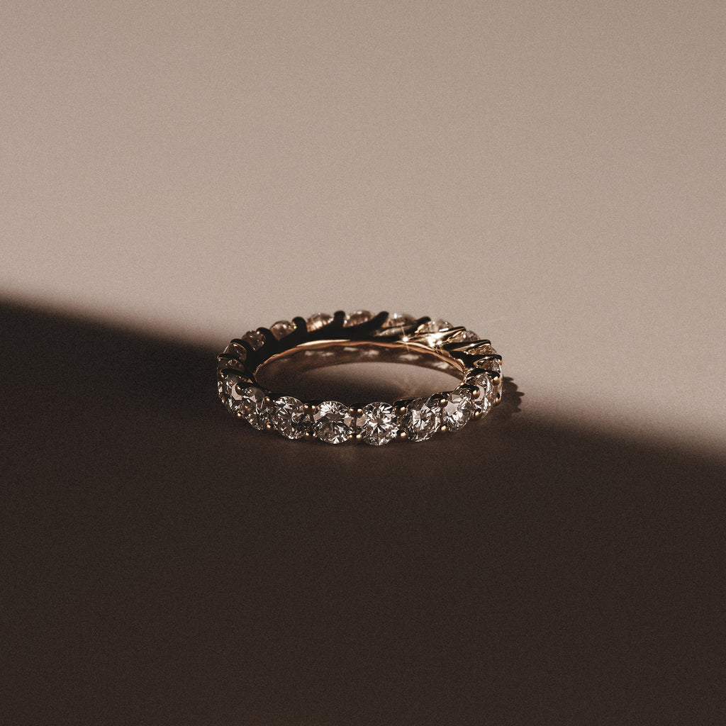 Legacy 3.00ct Round Cut Lab Diamond Eternity Ring in 18K Yellow Gold