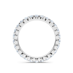 Sempre Round Cut 1.00ct Lab Diamond Eternity Ring in 18K White Gold