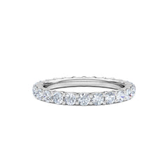 Sempre Round Cut 1.00ct Lab Diamond Eternity Ring in Platinum