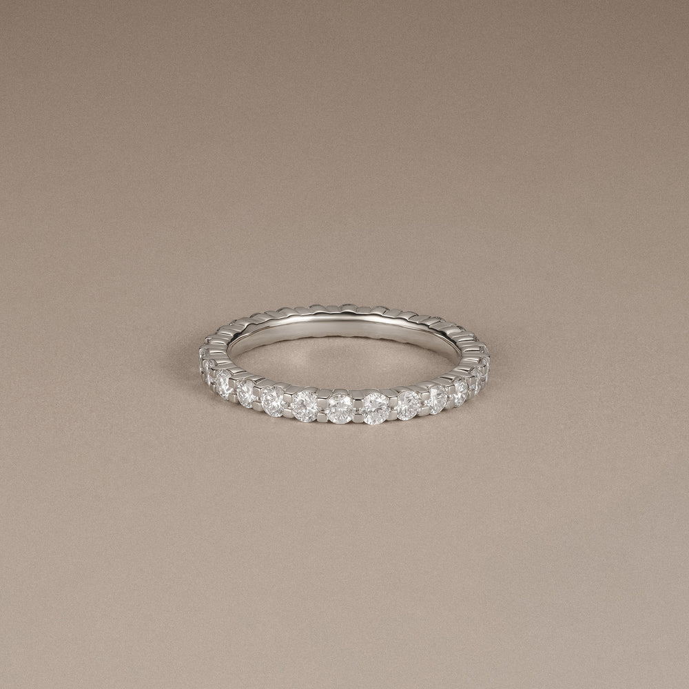 Sempre Round Cut 1.00ct Lab Diamond Eternity Ring in Platinum