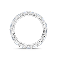 Sempre Emerald Cut 3.00ct Lab Diamond Eternity Ring in Platinum