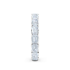 Sempre Emerald Cut 3.00ct Lab Diamond Eternity Ring in 18K White Gold