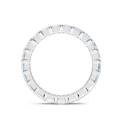 Sempre Asscher Cut 3.00ct Lab Diamond Eternity Ring in Platinum
