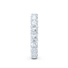 Sempre Asscher Cut 3.00ct Lab Diamond Eternity Ring in Platinum