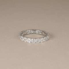 Sempre Asscher Cut 3.00ct Lab Diamond Eternity Ring in Platinum
