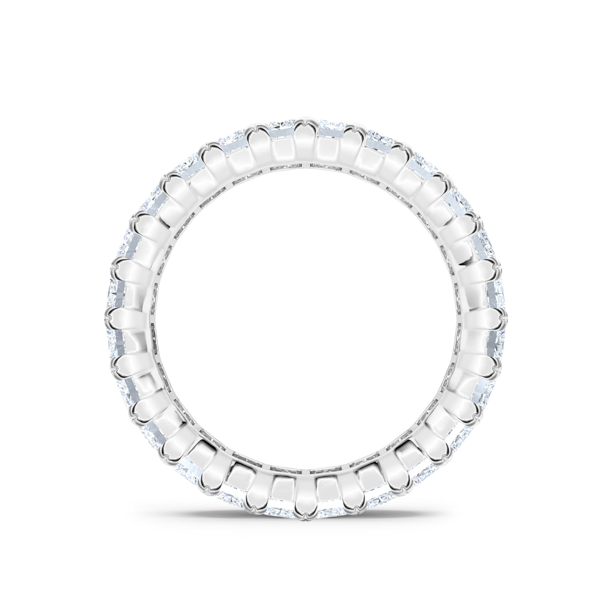 Sempre Radiant Cut 3.00ct Lab Diamond Eternity Ring in Platinum