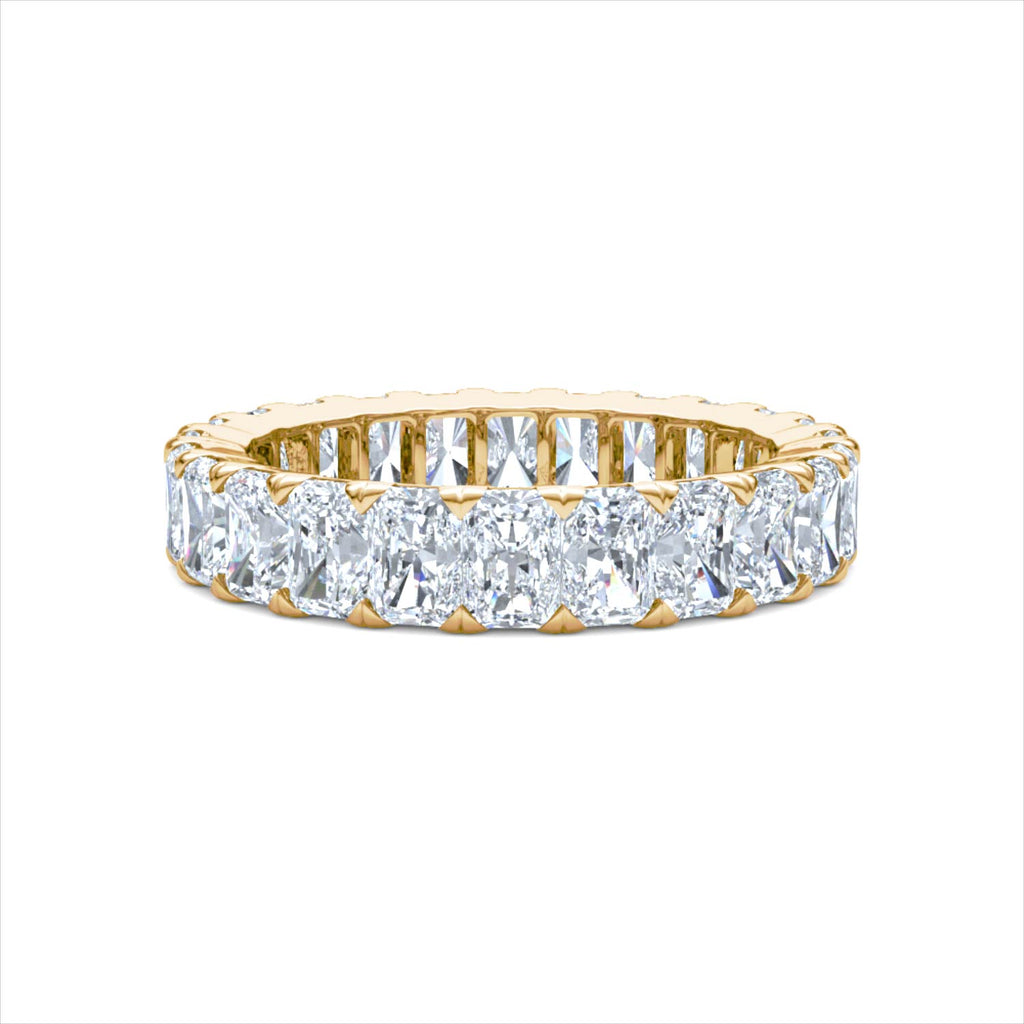 Sempre Radiant Cut 3.00ct Lab Diamond Eternity Ring in 18K Yellow Gold