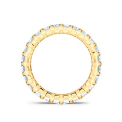 Sempre Radiant Cut 3.00ct Lab Diamond Eternity Ring in 18K Yellow Gold