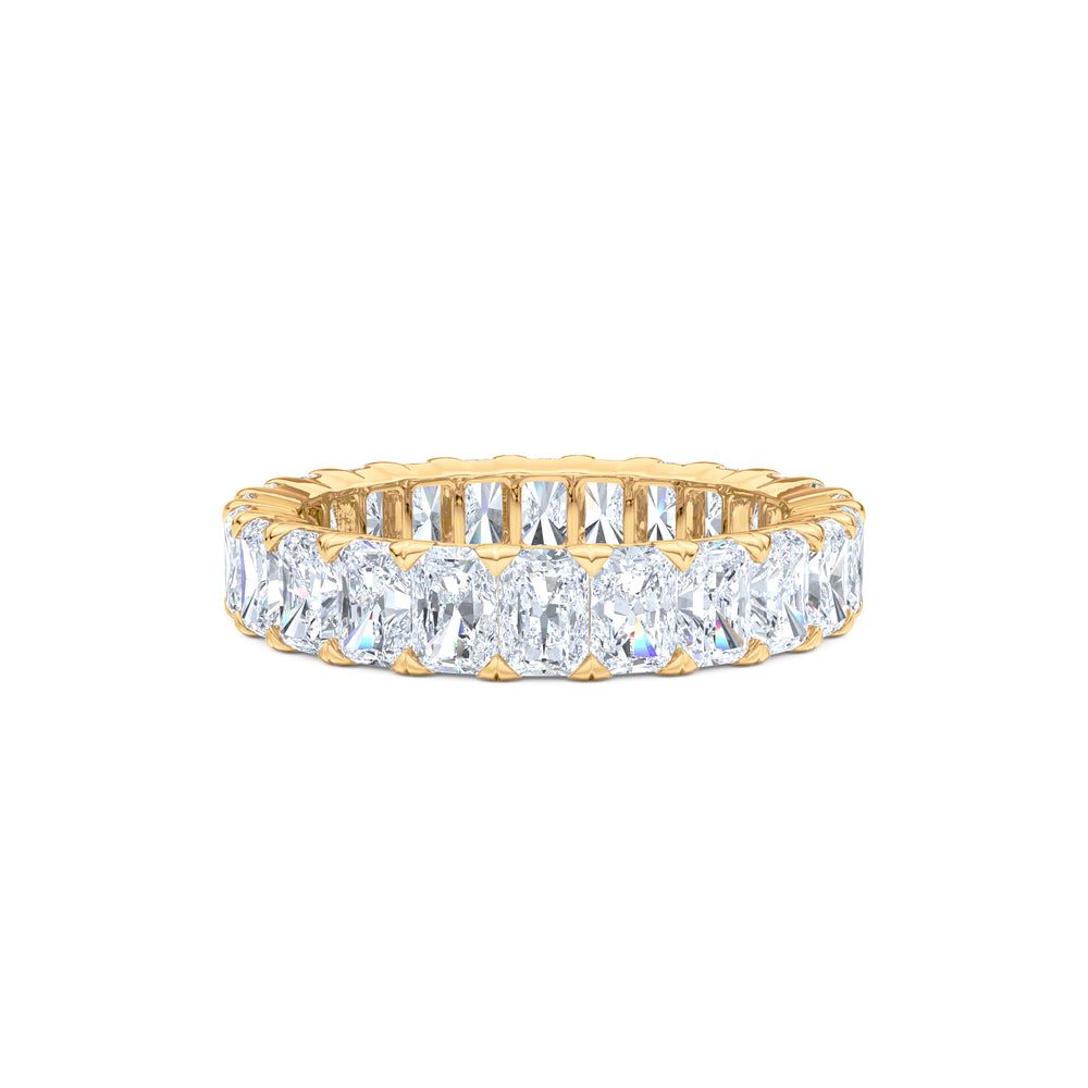 Sempre Radiant Cut 3.00ct Lab Diamond Eternity Ring in 18K Yellow Gold
