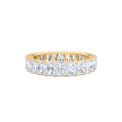 Sempre Radiant Cut 3.00ct Lab Diamond Eternity Ring in 18K Yellow Gold