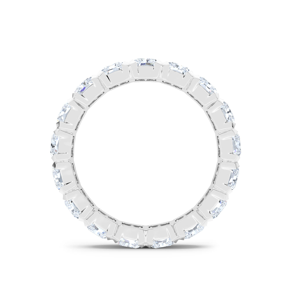 Sempre Bezel Radiant Cut 3.00ct Lab Diamond Eternity Ring in Platinum