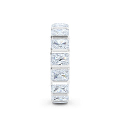 Sempre Bezel Radiant Cut 3.00ct Lab Diamond Eternity Ring in Platinum