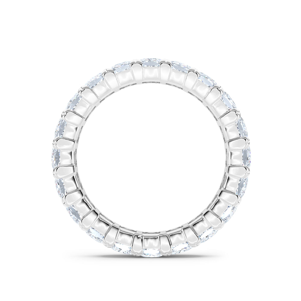 Sempre Cusion Cut 3.00ct Lab Diamond Eternity Ring in 18K White Gold