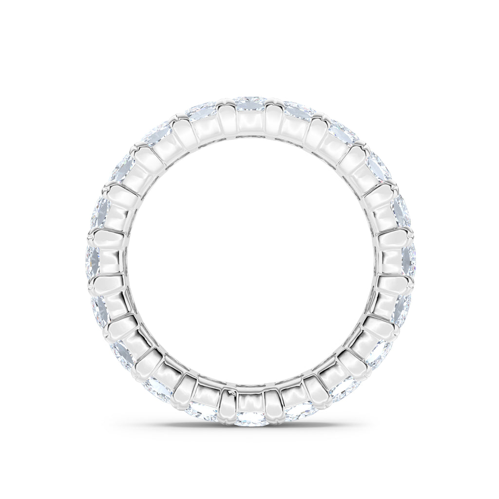 Sempre Cusion Cut 3.00ct Lab Diamond Eternity Ring in 18K White Gold