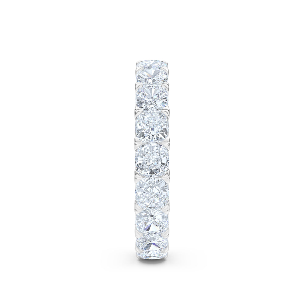 Sempre Cusion Cut 3.00ct Lab Diamond Eternity Ring in 18K White Gold