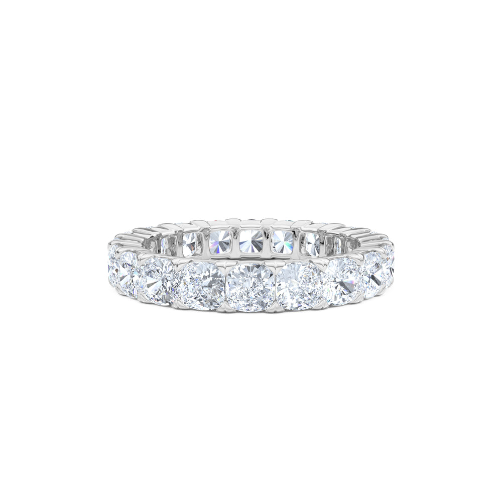 Sempre Cusion Cut 3.00ct Lab Diamond Eternity Ring in 18K White Gold